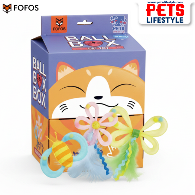 FOFOS Garden Tube Assorted Cat Toys – 24 pcs Catnip Toys for Batting & Swatting