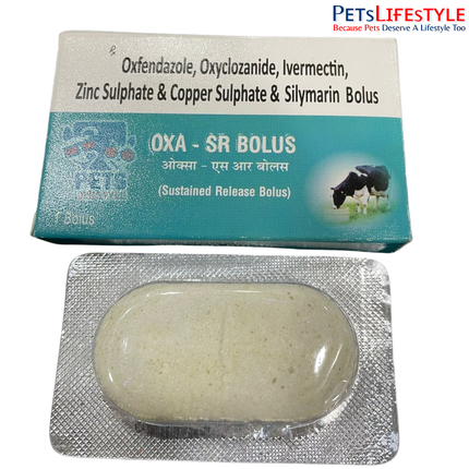 OXA-SR Vet Bolus | Broad-Spectrum Dewormer & Liver Support for Livestock