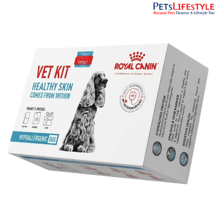 Royal Canin Hypoallergenic Dry Food For Dog + Hypoallergenic Wet Food Combo Pack