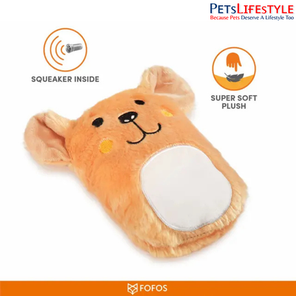 FOFOS Puppy Plush Toys (Mix) – Soft Squeaky Dog Toy Set for Puppies & Small Dogs