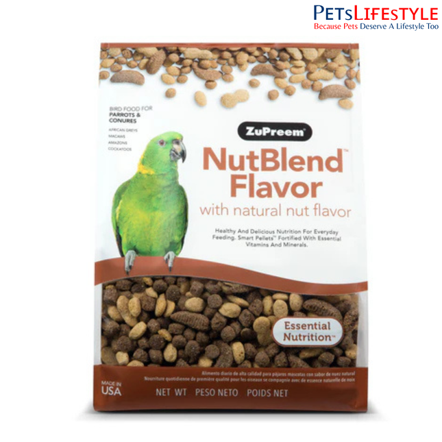 ZuPreem NutBlend Flavor Avian Diets Medium & Large Bird Food 1.5 Kg
