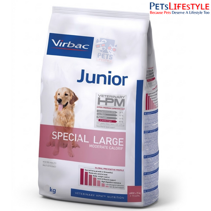 Virbac Veterinary HPM Adult Dog Food for Medium & Large Breeds – High-Protein, Low-Carbohydrate Veterinary Diet