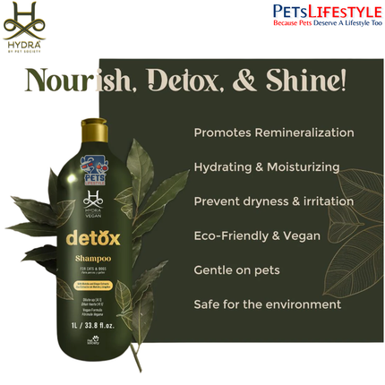 Hydra Hydra Vegan Detox  Shampoo for Dogs and Cats – 1L