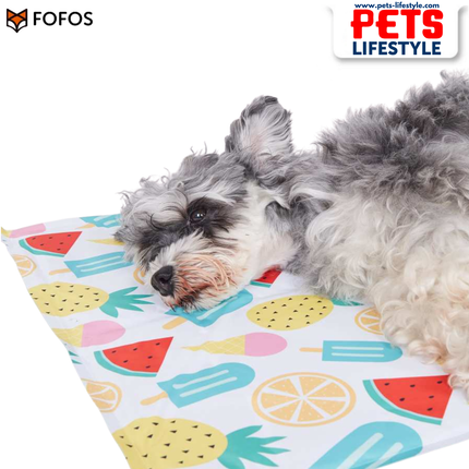 FOFOS Fruits Cooling Mat 90×50 cm – Cooling Gel Mat for Dogs