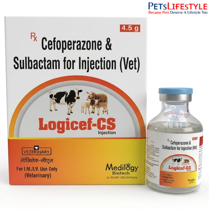 LOGICEF-CS Vet Injection Broad-Spectrum Veterinary Antibiotic for Serious Bacterial Infections in Livestock