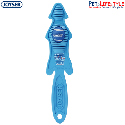 JOYSER Slimmy Skin Fox with Replaceable Ball Durable Dog Toy – Blue (S/M)