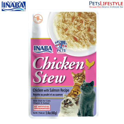 Inaba Chicken Stew Chicken & Salmon Recipe Cat Treat – 40g