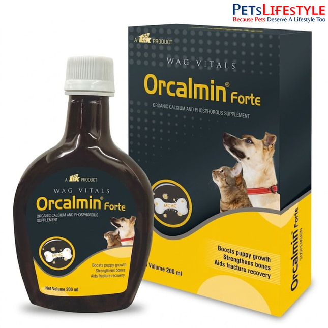 TTK Orcalmin Forte Organic Calcium Suspension for Dogs & Cats 200 ml