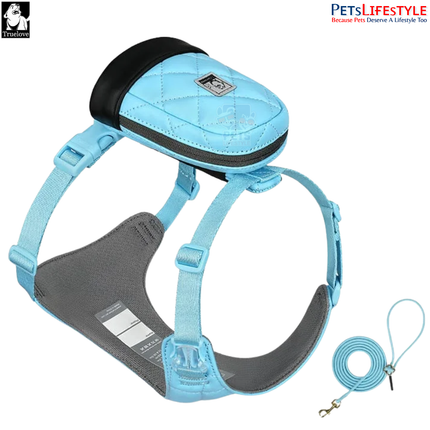 Truelove All-In-One Environmentally Friendly (River Blue) Harness Set for Active Pets