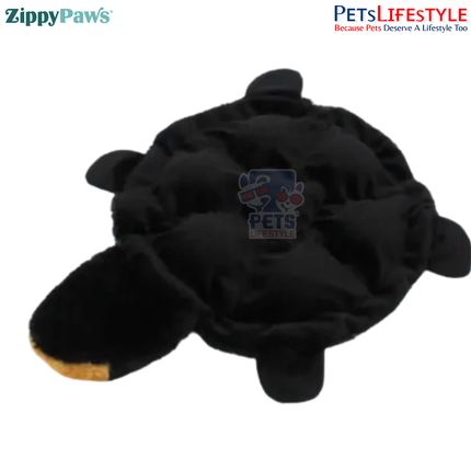 ZippyPaws Squeakie Crawler – Bubba the Bear  Stuffing-Free Flat Plush Dog Toy with 7 Squeakers