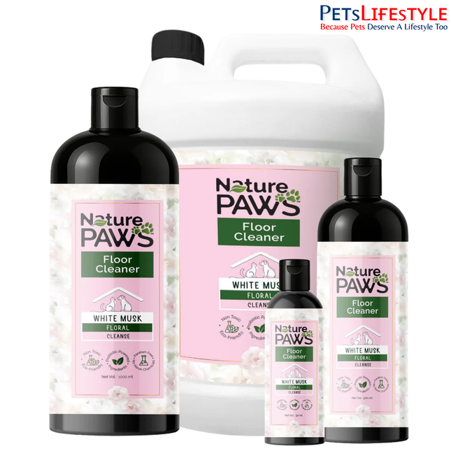 NaturePAWS Floor Cleaner with White Musk Enzyme Safe for Dogs, Cats & Kids