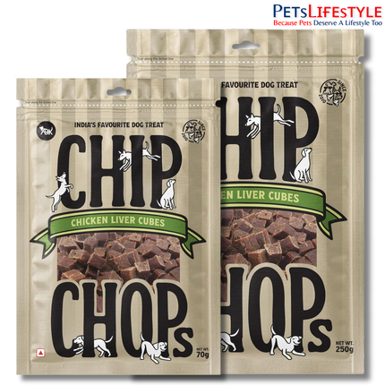 Chip Chops Chicken Liver Cubes Dog Treats 70gm & 250gm