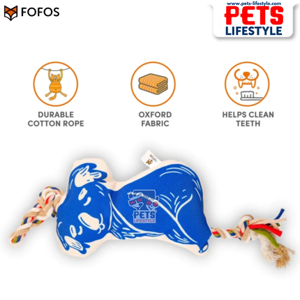 FOFOS Flossy Rope Toy With Koala Toy With Sloth Durable Rope + Plush Dog Toy Dental Tug Toy
