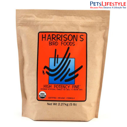 Harrison's Bird Foods High Potency Fine Maximum Nutritional Certified Organic Formula For Small To Medium BirdsHarrison's Bird Foods High Potency Fine Maximum Nutritional Certified Organic Formula For Small To Medium Birds