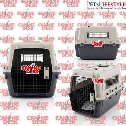 Canine Desk Flight Carrier (24" × 14" × 16") | IATA Approved Airline Travel Crate for Dogs & Cats (Medium)