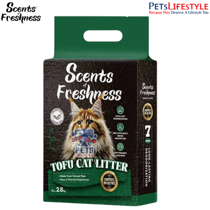 Scents of Freshness Premium Grade Tofu Cat Litter Unscented 2.8kg
