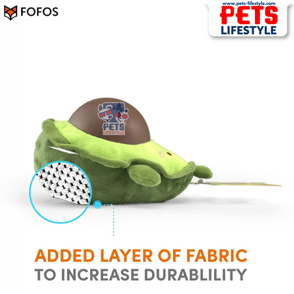 FOFOS Cute Treat Toy Avocado – Treat Dispensing Plush Toy for Dogs