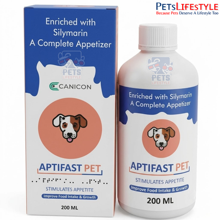 Canicon Aptifast Pet Liquid 200ml | Appetite Stimulant & Nutritional Supplement for Dogs & Cats | Supports Healthy Appetite, Digestion & Recovery