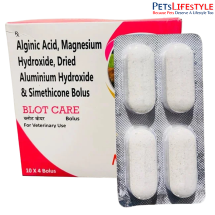 BLOT-CARE Vet Bolus – Alginic Acid, Magnesium Hydroxide, Dried Aluminium Hydroxide & Simethicone Bolus | Gastrointestinal Support for Livestock