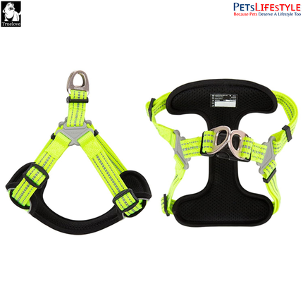 Truelove Lightweight Oxford Dog Harness – 3M Reflective Step-In Chest Harness