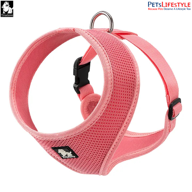 Truelove Cat & Small Dog Harness – Pink – Lightweight Comfort Harness