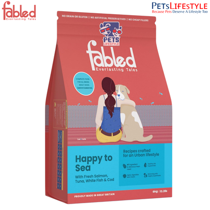 Fabled Happy To Sea Complete food for all breed adult Dogs (Above 12 months)
