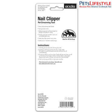 Andis Nail Clipper for Dogs & Cats – Small & Large