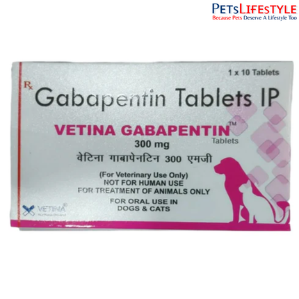 Vetina Gabapentin Tablets 300 mg for Dogs and Cats 10 Tablets