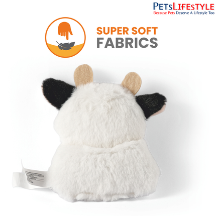 FOFOS floppy Crinkle Cat Toy Cow