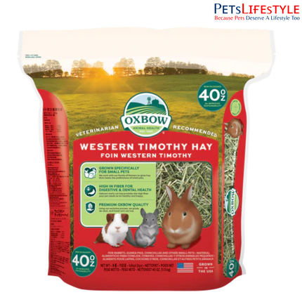 Oxbow Western Timothy Hay for Rabbits, Guinea Pigs & Small Herbivores