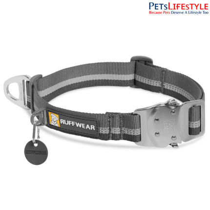 Ruffwear Top Rope Dog Collar | Premium Reflective Collar with All-Metal Talon Buckle