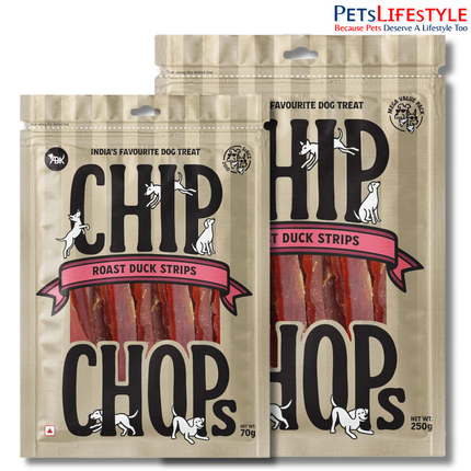 Chip Chops Roast Duck Slice Dog Treat 70gm & 250gm