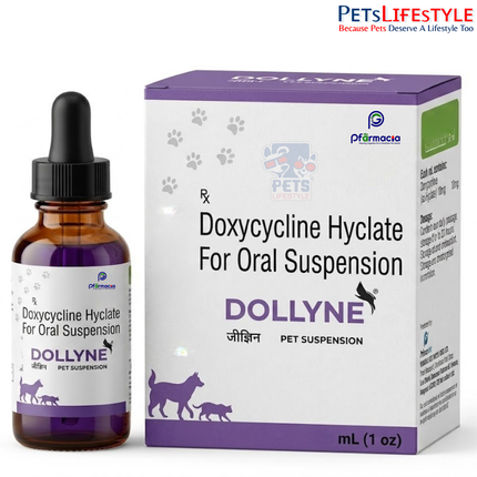 Pfarmacia Dollyne Oral Suspension for Dogs & Cats, 60 ML