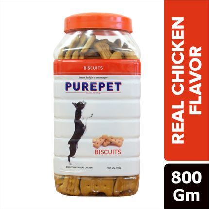 Purepet Chicken Flavour Real Mutton Biscuit Dog Treats 800 g