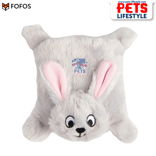 Barkbutler x Fofos Soft & Squeaky Rabbit Puppy Toy