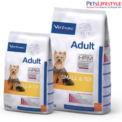 Virbac Veterinary HPM Adult Small & Toy Dog Food – High-Protein, Low-Carbohydrate Diet for Small & Toy Breed Adult Dogs