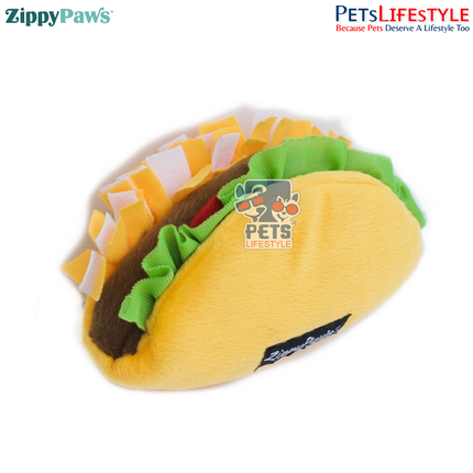 ZippyPaws Nomnomz Plush Squeaker Dog Toy for the Foodie Pup