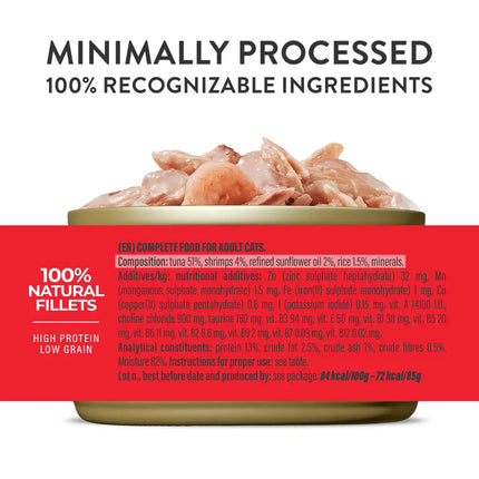 Schesir Cat Can Tuna with Shrimps In Jelly 85g