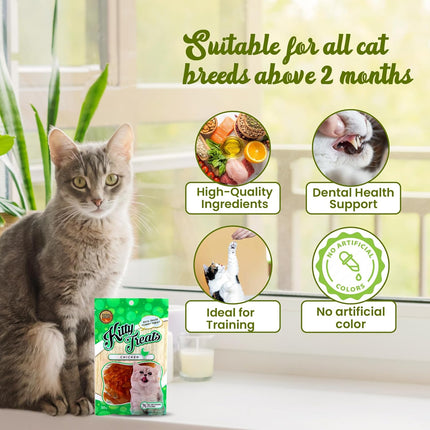 Rena Kitty Treats Sliced Soft Chicken Jerky Cat Treat - 30 g