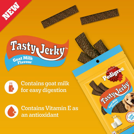 Pedigree Tasty Jerky Goat Milk Flavour Dog Treats 70g