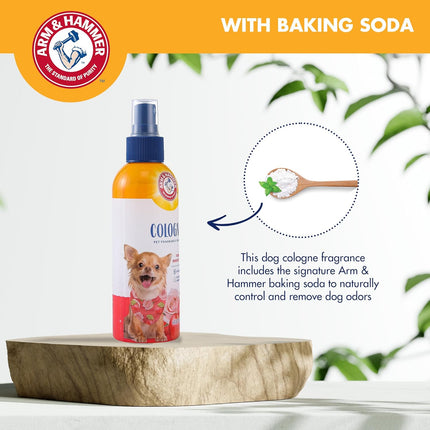 Arm & Hammer Cologne Spray for Dogs Rose & Sweet Apple 177 ml | Deodorizing Dog Cologne with Baking Soda