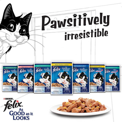 Felix Wet Food for Kittens Complete and Balanced Kitten Food Chicken Flavour