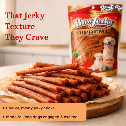 Bow Jerky Lamb Liver Dog Treats with Fish Stick Combo 800gm