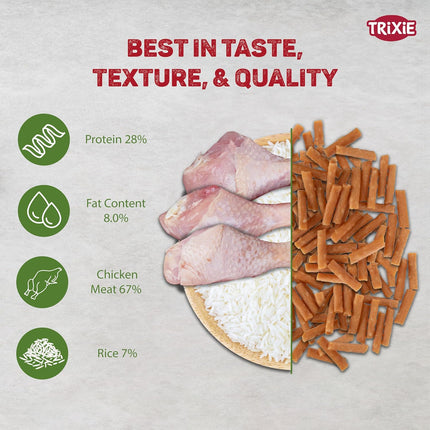 Trixie Premio Chicken Mini Sticks Cat Treats – Protein Rich Training & Reward Snacks for Cats