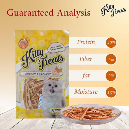 Rena's Kitty Licks Chicken & Scallop Treats for Kittens - 30 g