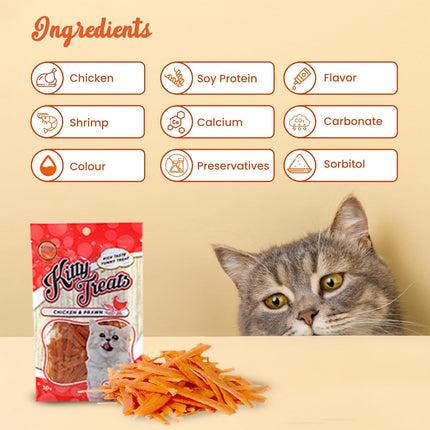 Rena's Kitty Licks Chicken & Prawn Kitten Treats - 30 g