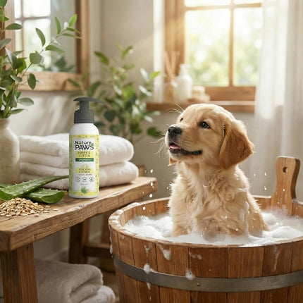 NaturePAWS Puppy & Kitten Shampoo & Conditioner with Aloe Vera, Cucumber & Oatmeal