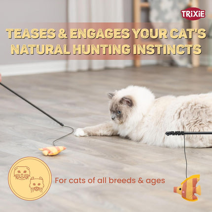 Trixie Playing Rod Fish Cat Toy