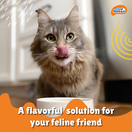 Novee Kitty Soups Tuna with Scallop Flavour Cat Treat – Creamy Lickable Cat Treat | High Protein Hydrating Puree Meal Topper | 5 Tubes (175g)