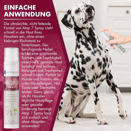 Dermoscent ATOP 7 Spray Steroid-Free Anti-Itch Spray for Dogs & Cats – 75ml